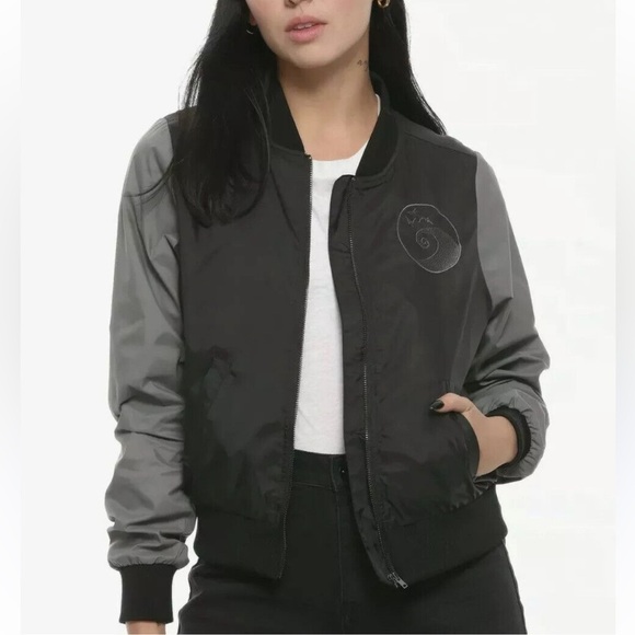 Disney Nightmare Before Christmas “Halloween Town” Bomber Jacket Small - Picture 1 of 8